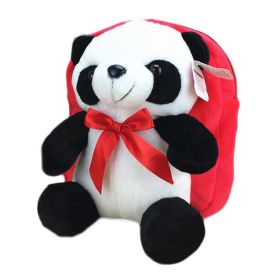 Red Cute Plush Panda Kids Shoulder Bag Travel Snacks Backpack Small School Bag