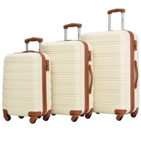 3 Piece Luggage Set Hardside Spinner Suitcase with TSA Lock 20" 24' 28" Available