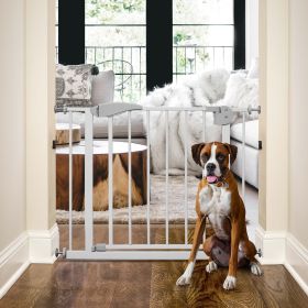 Easy Assembly Pet Gate Safety Gate Durability Dog Gate For House; Stairs; Doorways; Fits Openings 29.5" to 32"