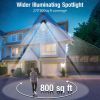 Solar Flood Light Outdoor 218 LED 2000LM; 6500K - 270Â°Adjustable 3 Heads Solar Light; Motion Sensor 26ft; Waterproof IP65 Solar Powered