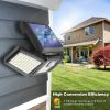 2 Pack Solar Lights Outdoor 128 LED 800LM Cordless LED Solar Motion Sensor Lights IP65 Waterproof Security LED Flood Light (only pick up)