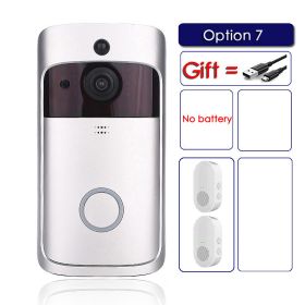 EKEN V5 Smart WiFi Video Doorbell Camera Visual Intercom With Chime Night vision IP Door Bell Wireless Home Security Camera (Color: Option 7)