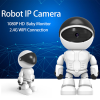 1pc Mini Robot 1080P Wifi IP Camera; Indoor Dome; Auto Body Tracking; Baby Monitor; Night Vision; Mobile Remote; View Security CCTV Camera